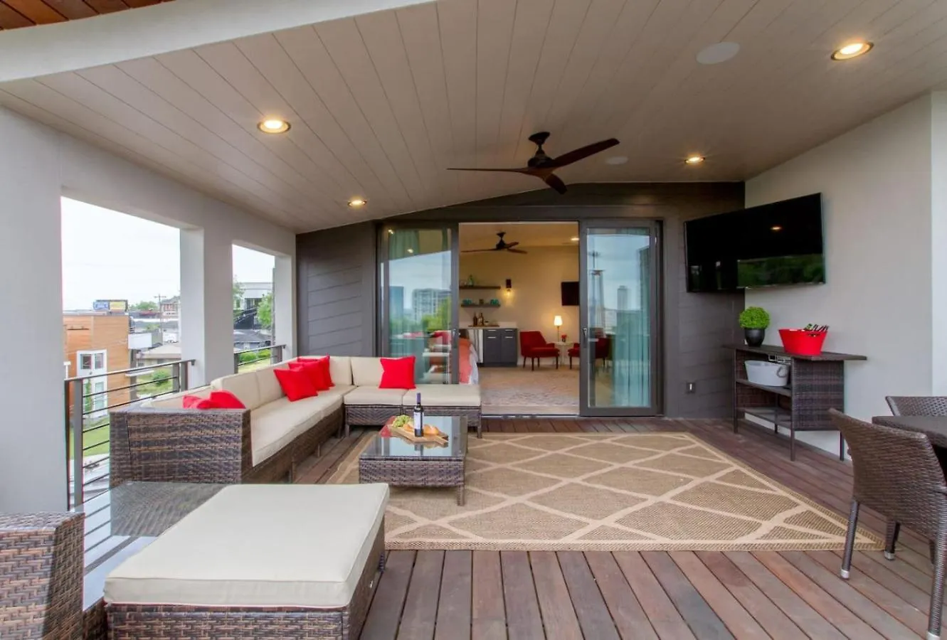 Ferienhaus The Dove Downtown Modern Huge Rooftop Deck Gulch Nashville USA
